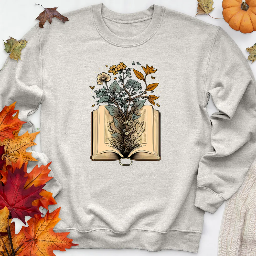 growing book premium crewneck sweatshirt