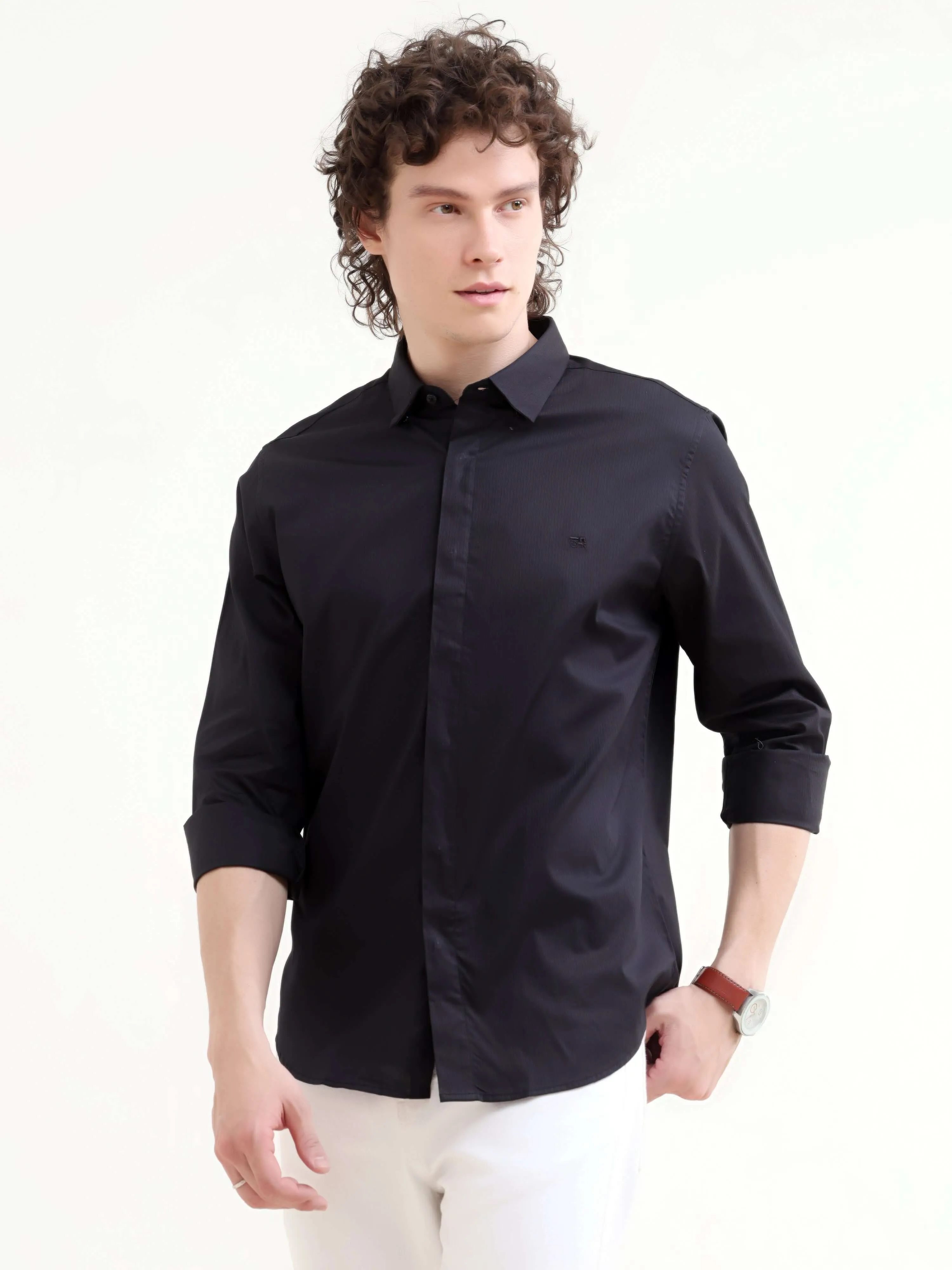 Guild Black Seamless Solid Shirt