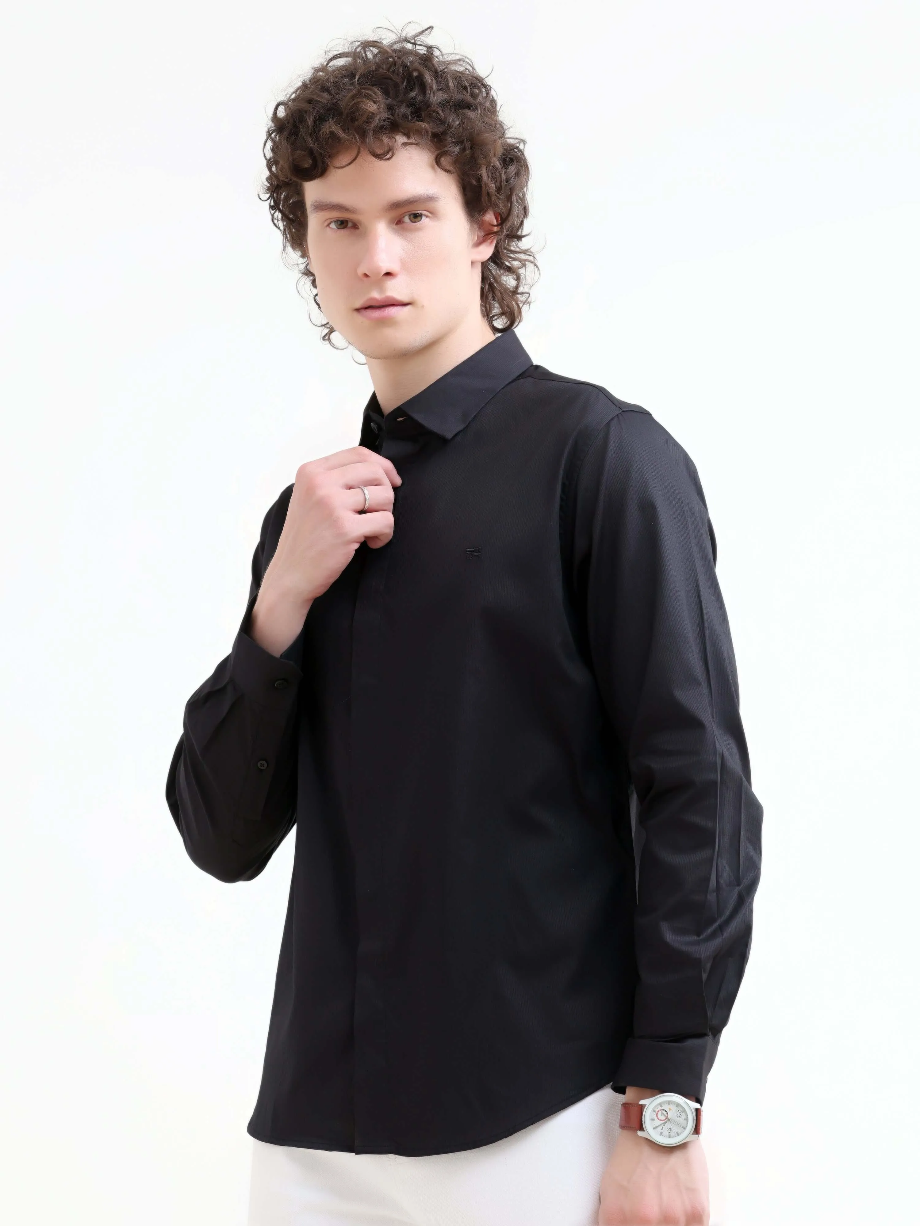 Guild Black Seamless Solid Shirt