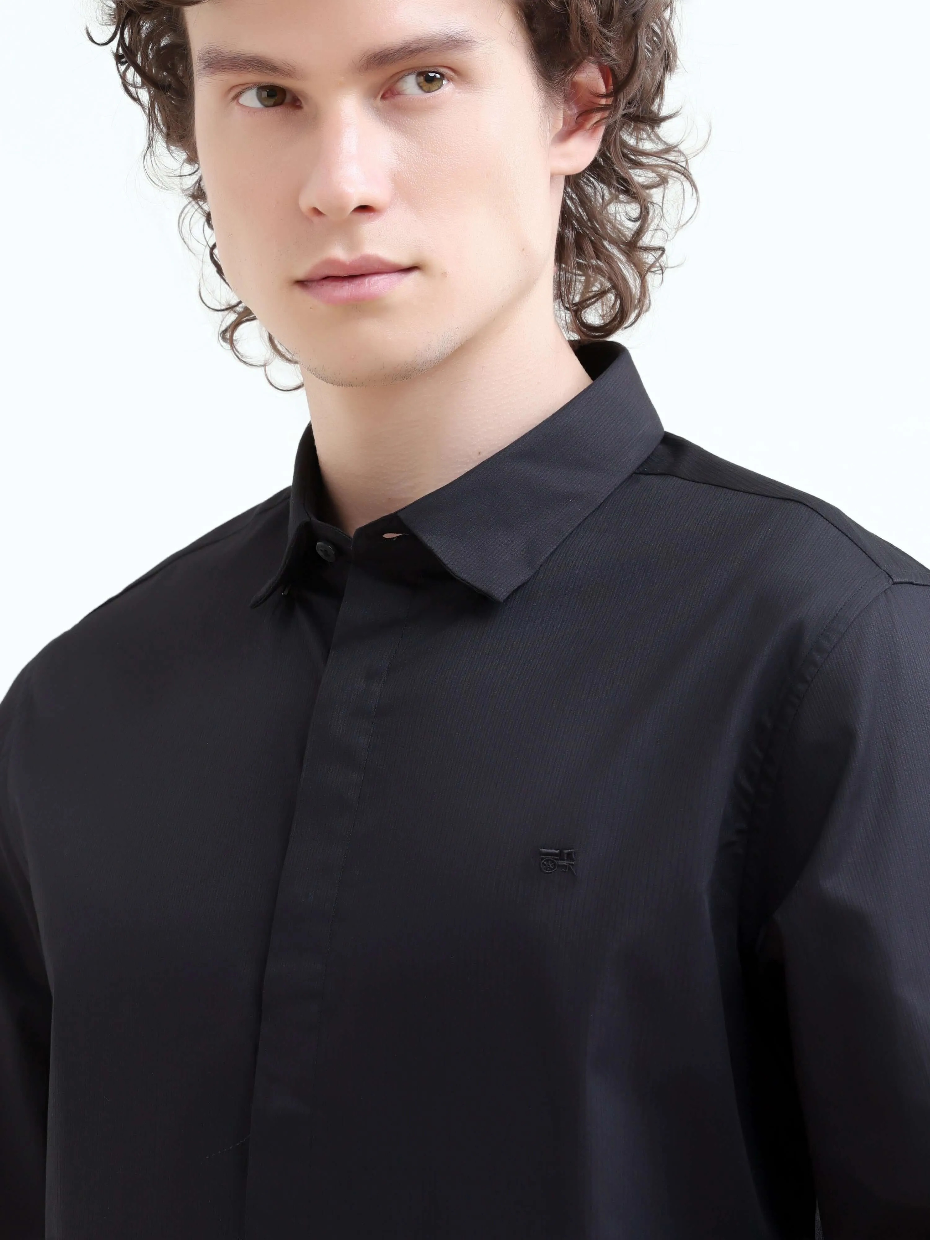 Guild Black Seamless Solid Shirt