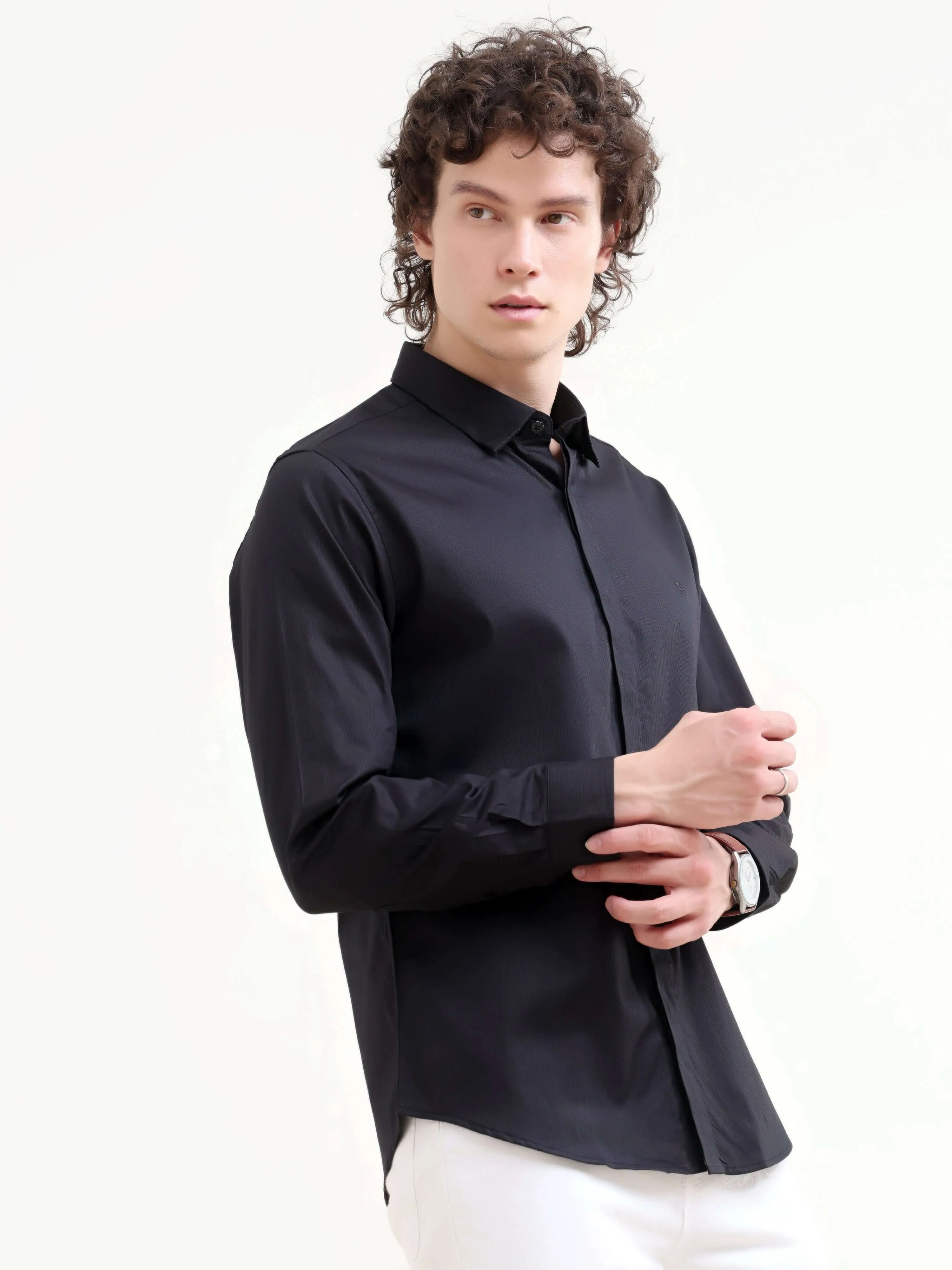 Guild Black Seamless Solid Shirt