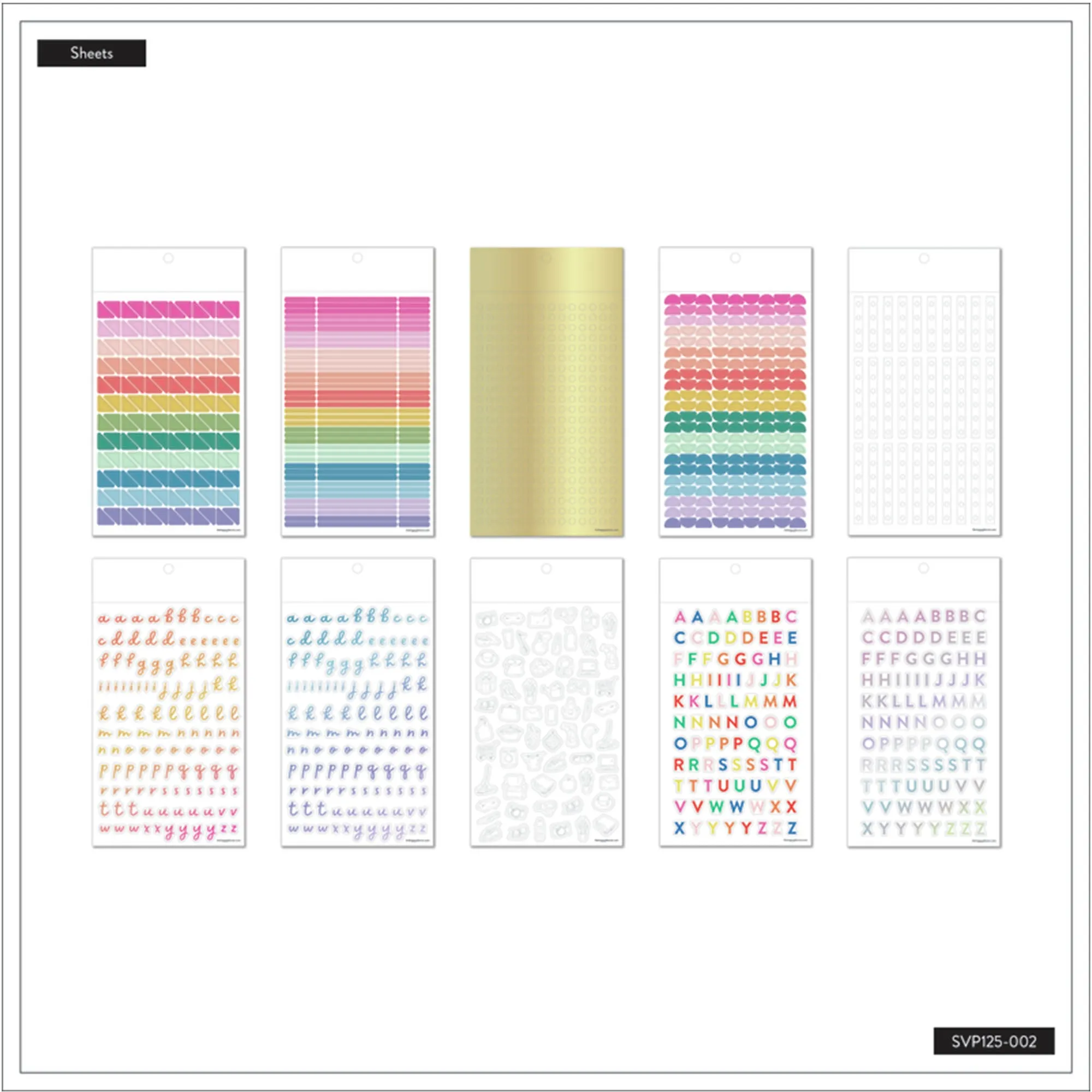 Happy Planner Bright Clear Essentials Sticker Book Value Pack