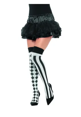 Harlequin Hold Ups, White & Black