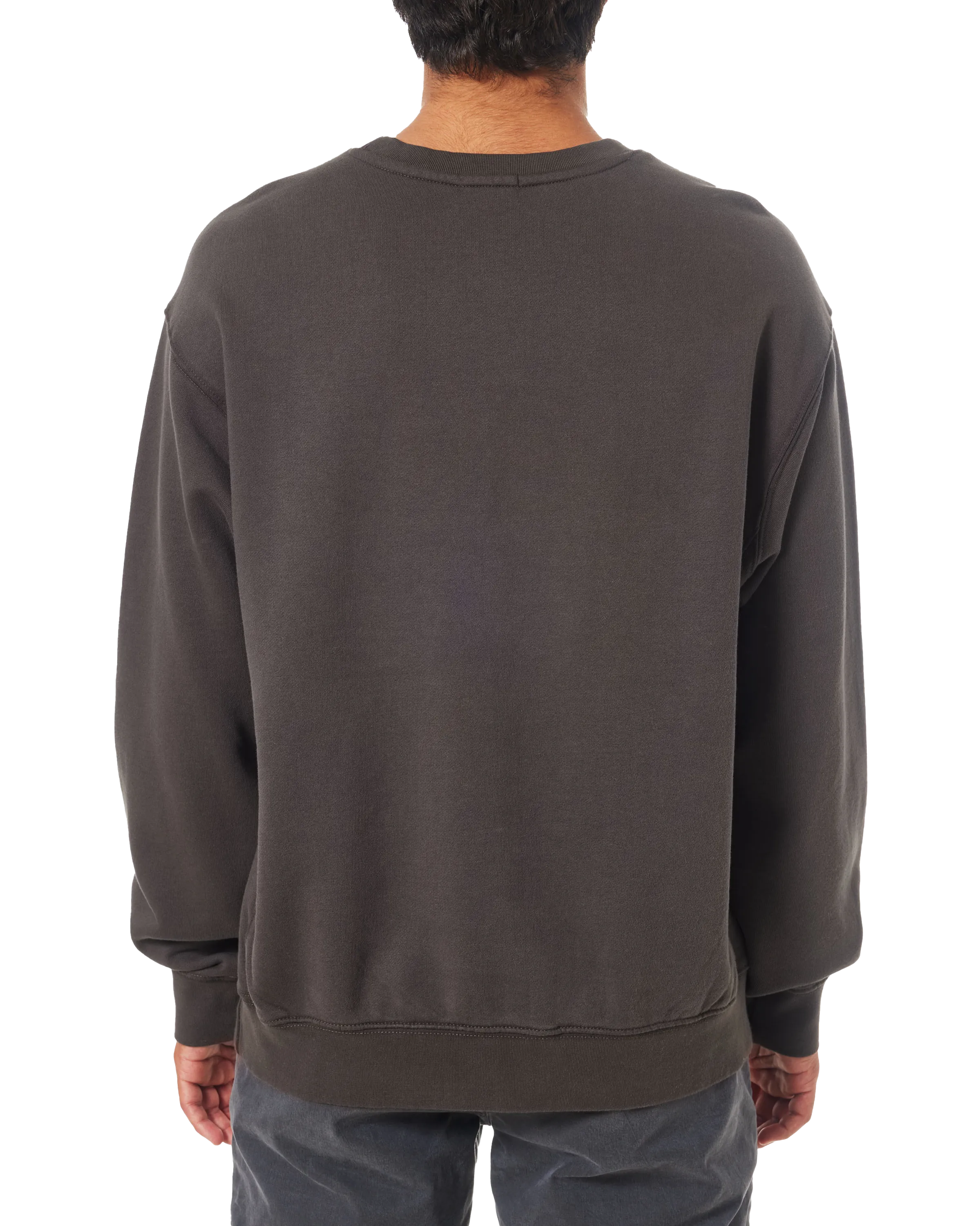 Hermanos Crew Sweatshirt in Black Wash