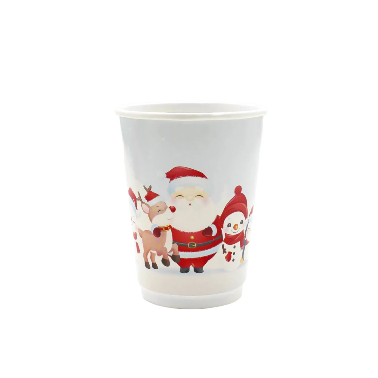 Ho Ho Ho White Christmas Cup 8oz 500pk