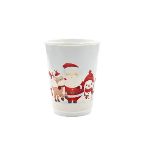 Ho Ho Ho White Christmas Cup 8oz 500pk