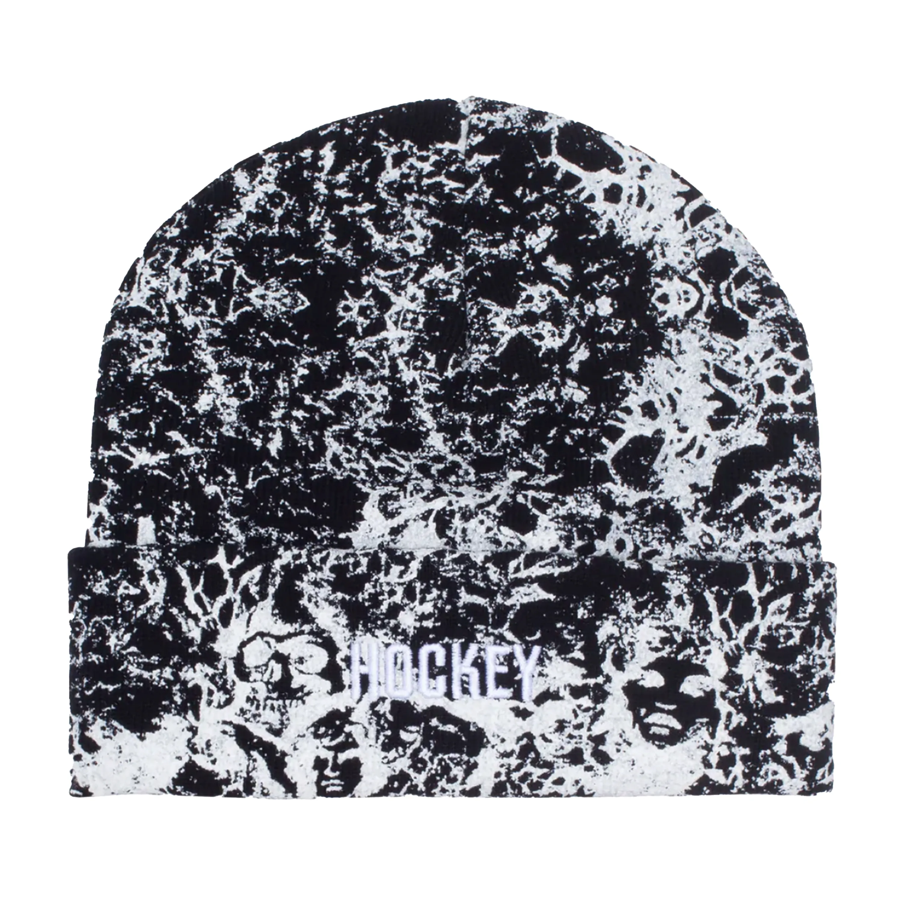 HOCKEY NEST BEANIE BLACK / GLOW IN THE DARK