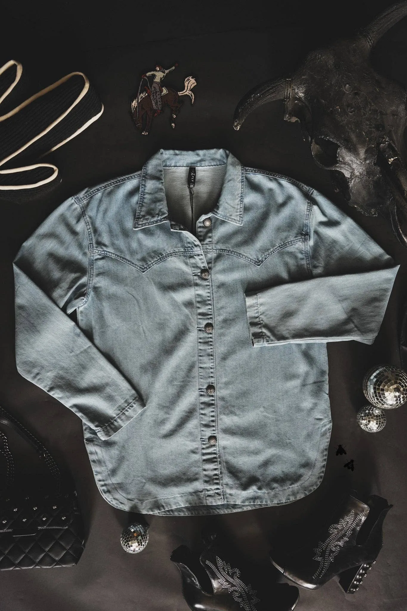 Homesteader Denim Shirt Dress