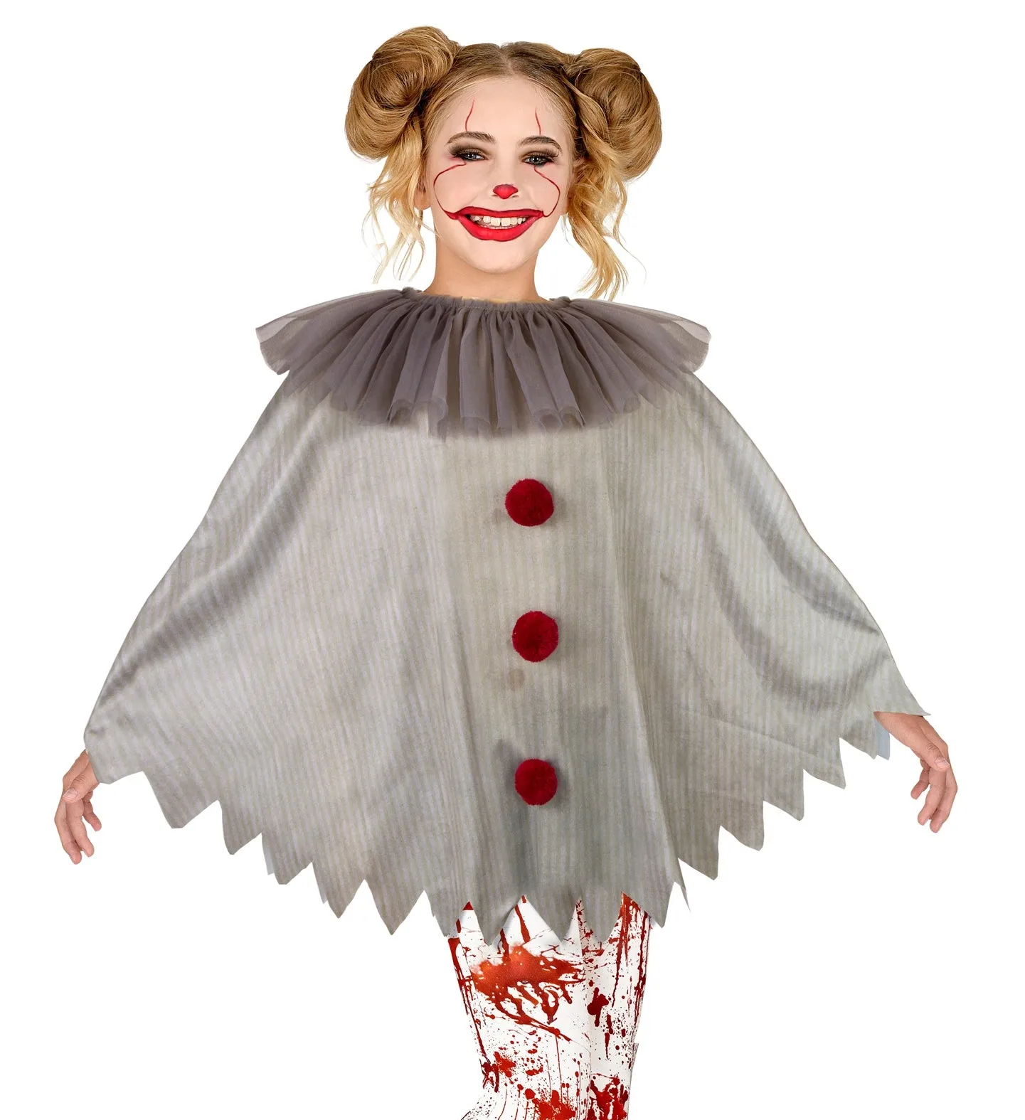 Horror Clown IT Poncho Child's