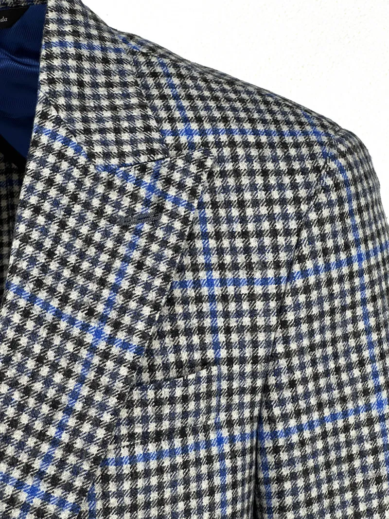 Houndstooth Sport Coat with Blue Windowpane