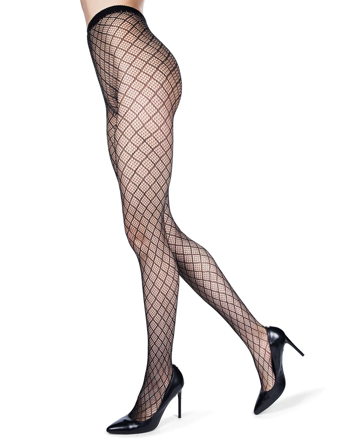 Infinite Diamond Lurex Net Tights