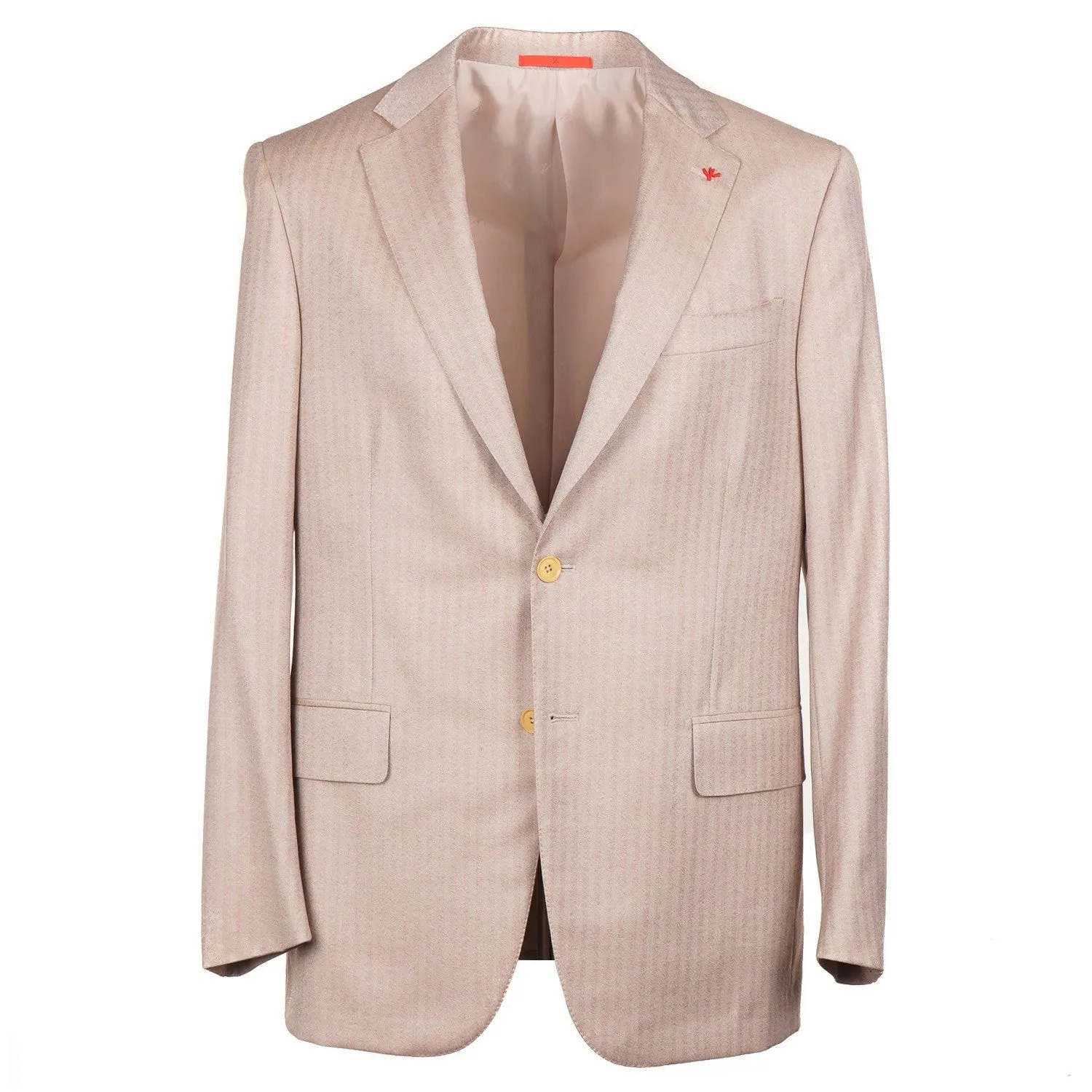 Isaia Herringbone Wool Sport Coat