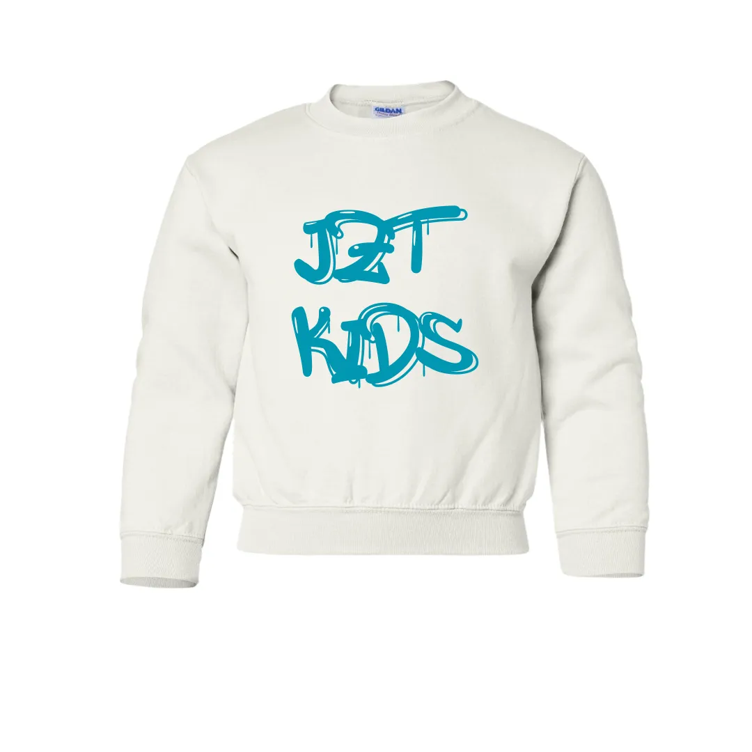 JZT KIDS Graffiti Drip Crew Neck Sweatshirt- Toddler