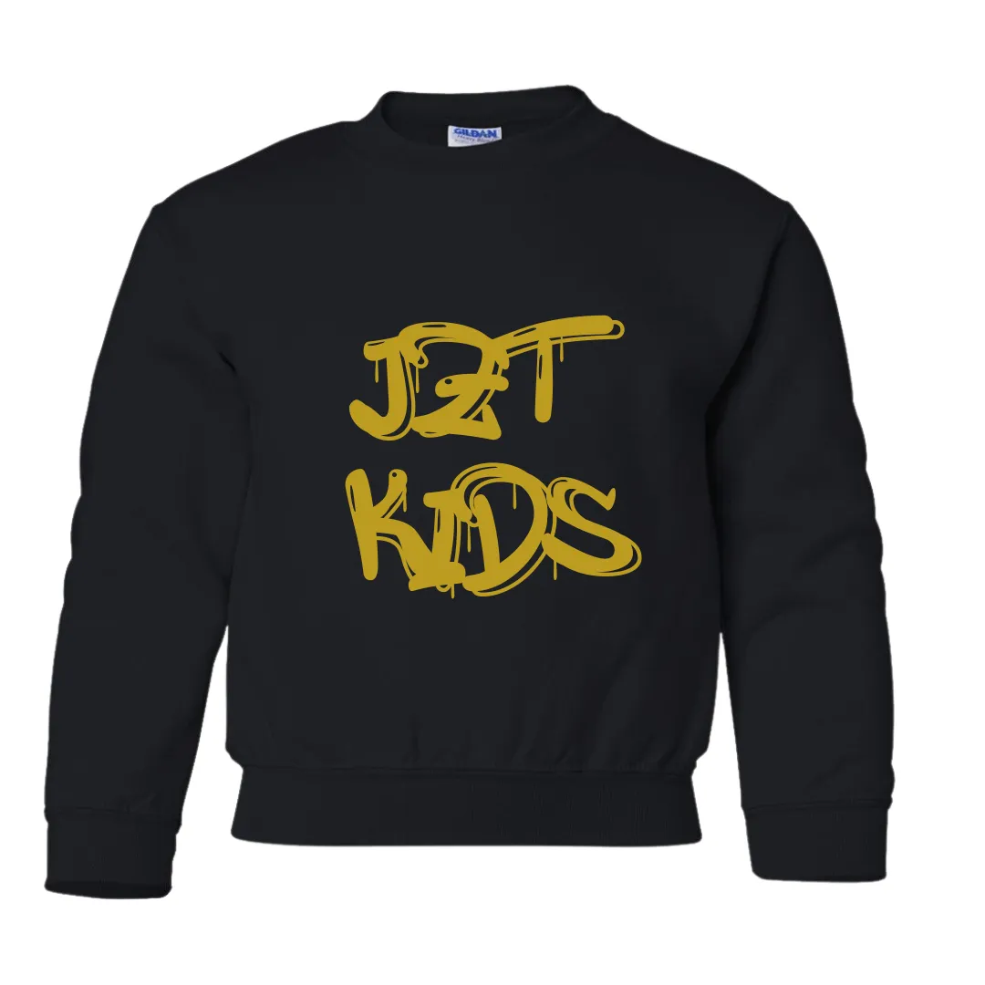 JZT KIDS Graffiti Drip Crew Neck Sweatshirt- Toddler