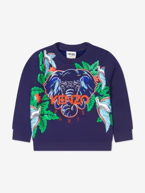 KENZO Boys Embroidered Elephant Sweatshirt