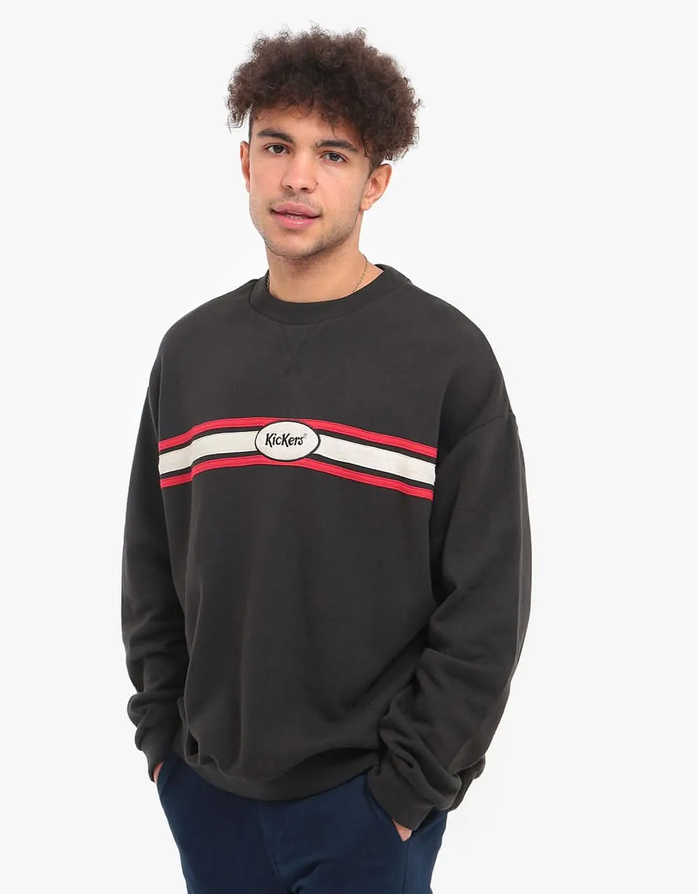 Kickers® Motive Pub Crew Sweatshirt - Black