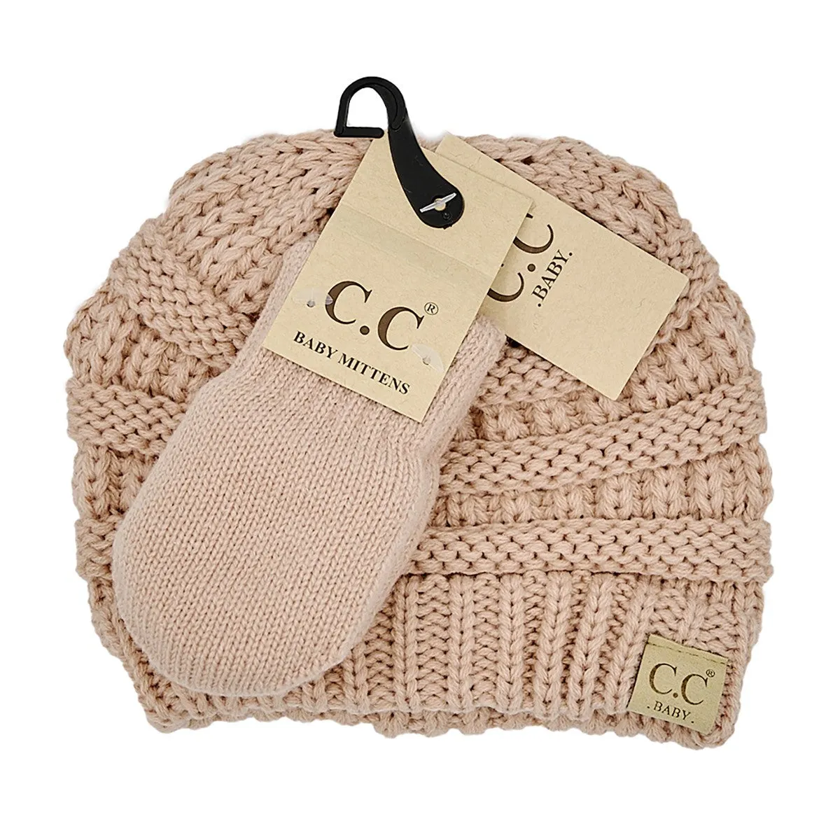 Kids CC Beanie & Mitten Set