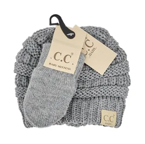 Kids CC Beanie & Mitten Set