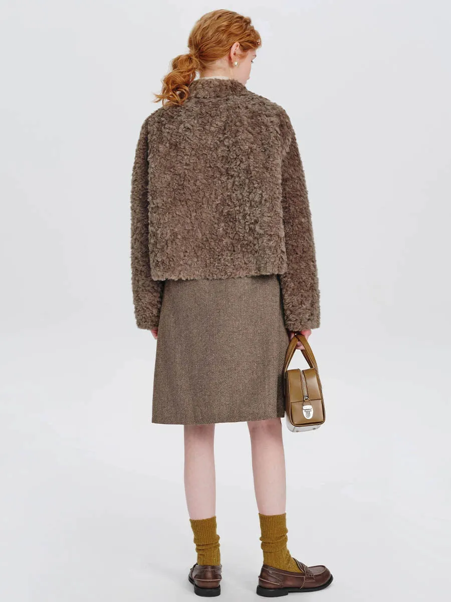 Lamb wool coat