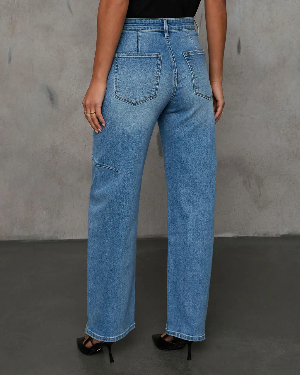 Launa High Rise Barrel Jeans