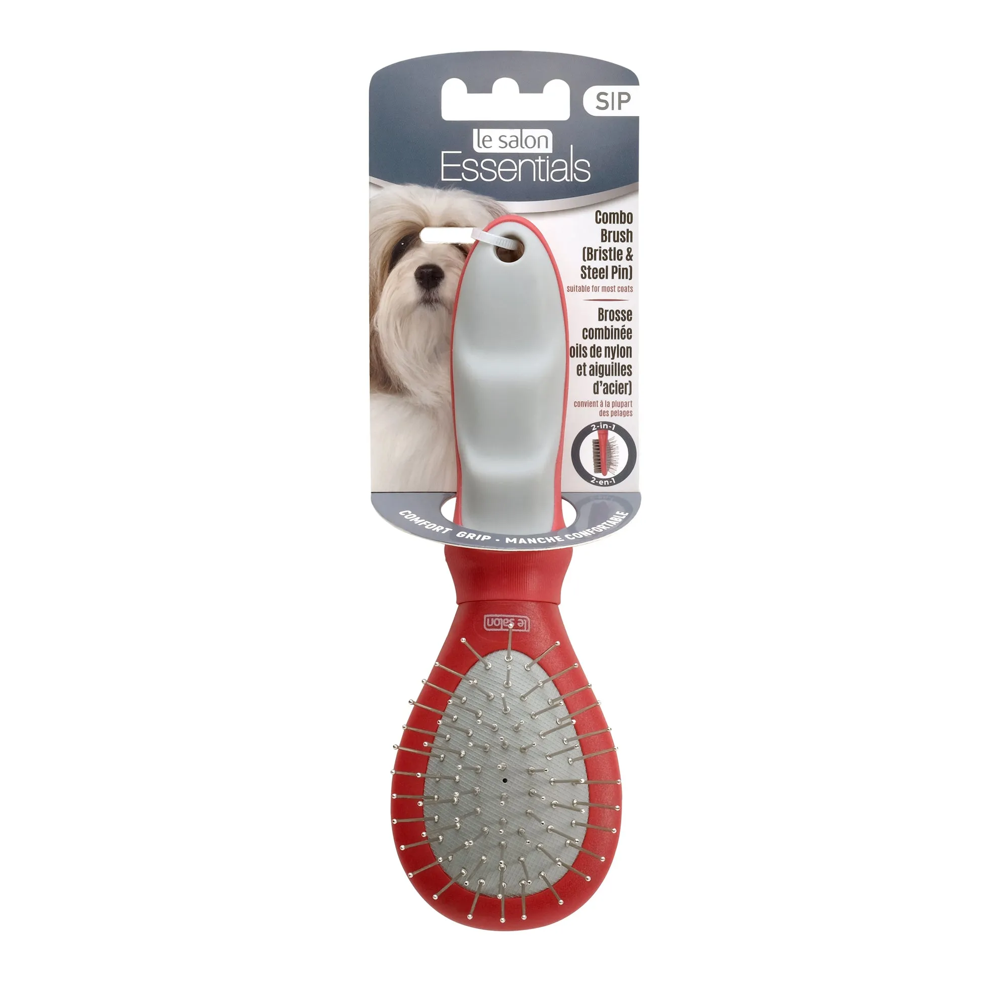 Le Salon Essentials Combo Dog Brush - Small