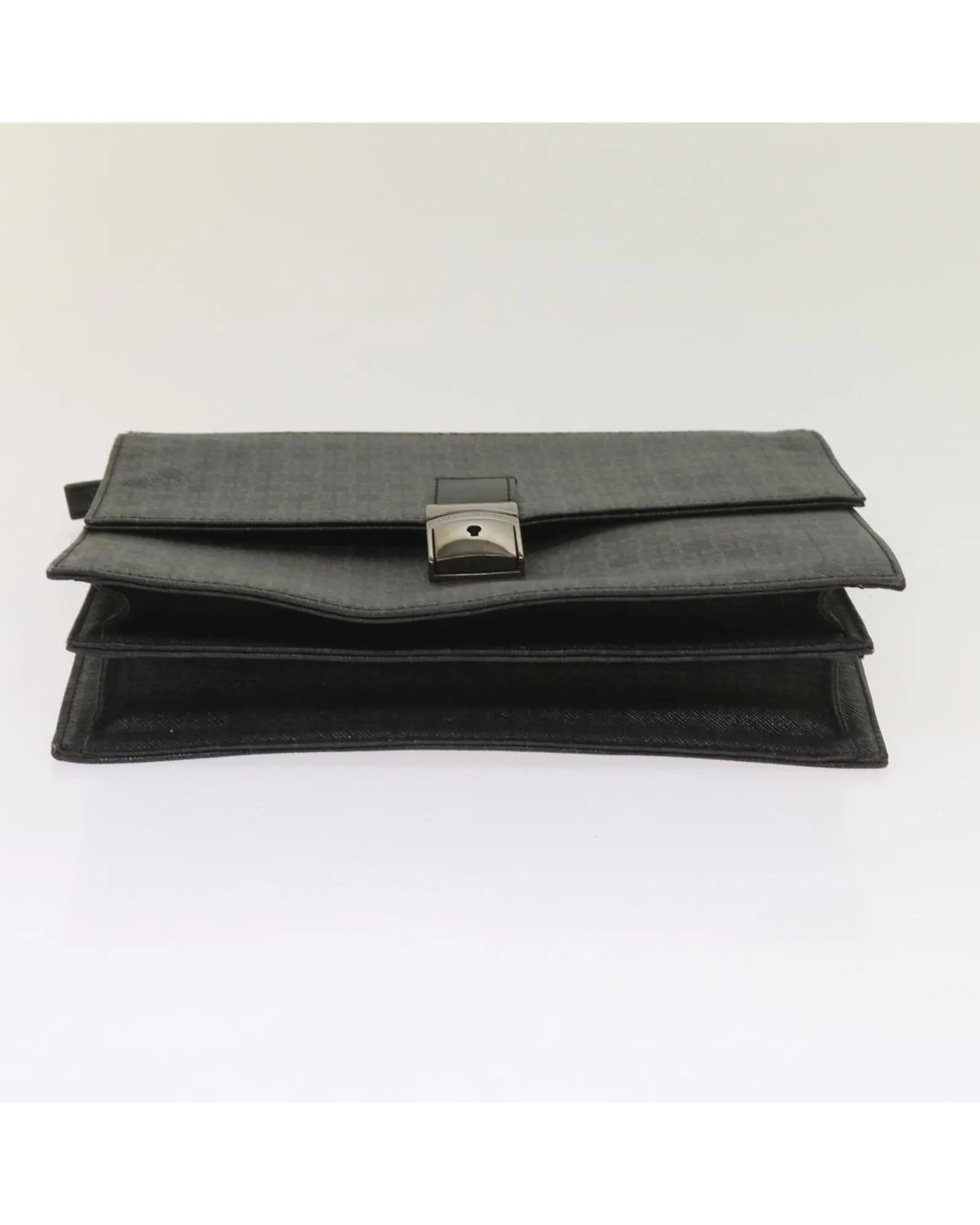 Leather 2-Piece Clutch Set with Black and Brown Tones