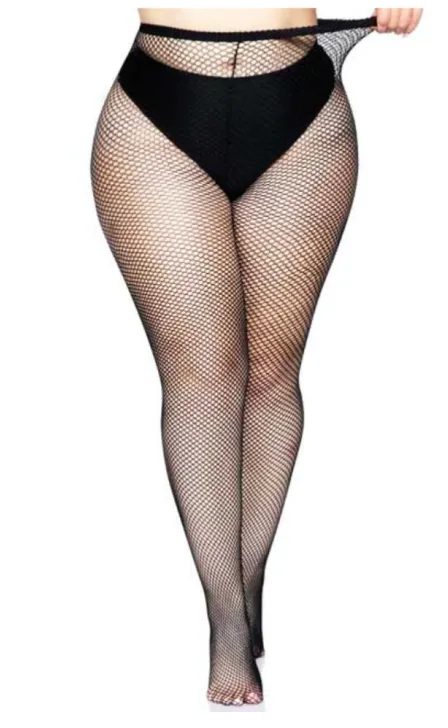 Leg Avenue Spandex Fishnet Tights Queen Size 9013Q