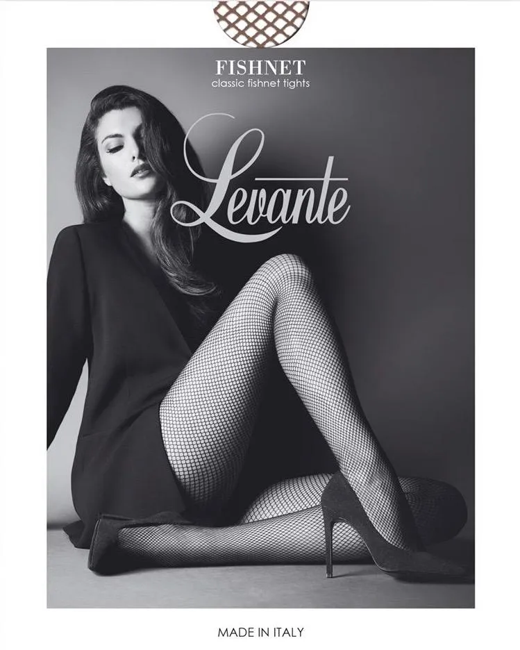 Levante Classic Fishnet Tights Cappucino