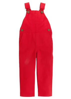 Little English Essential Overall - Red Twill