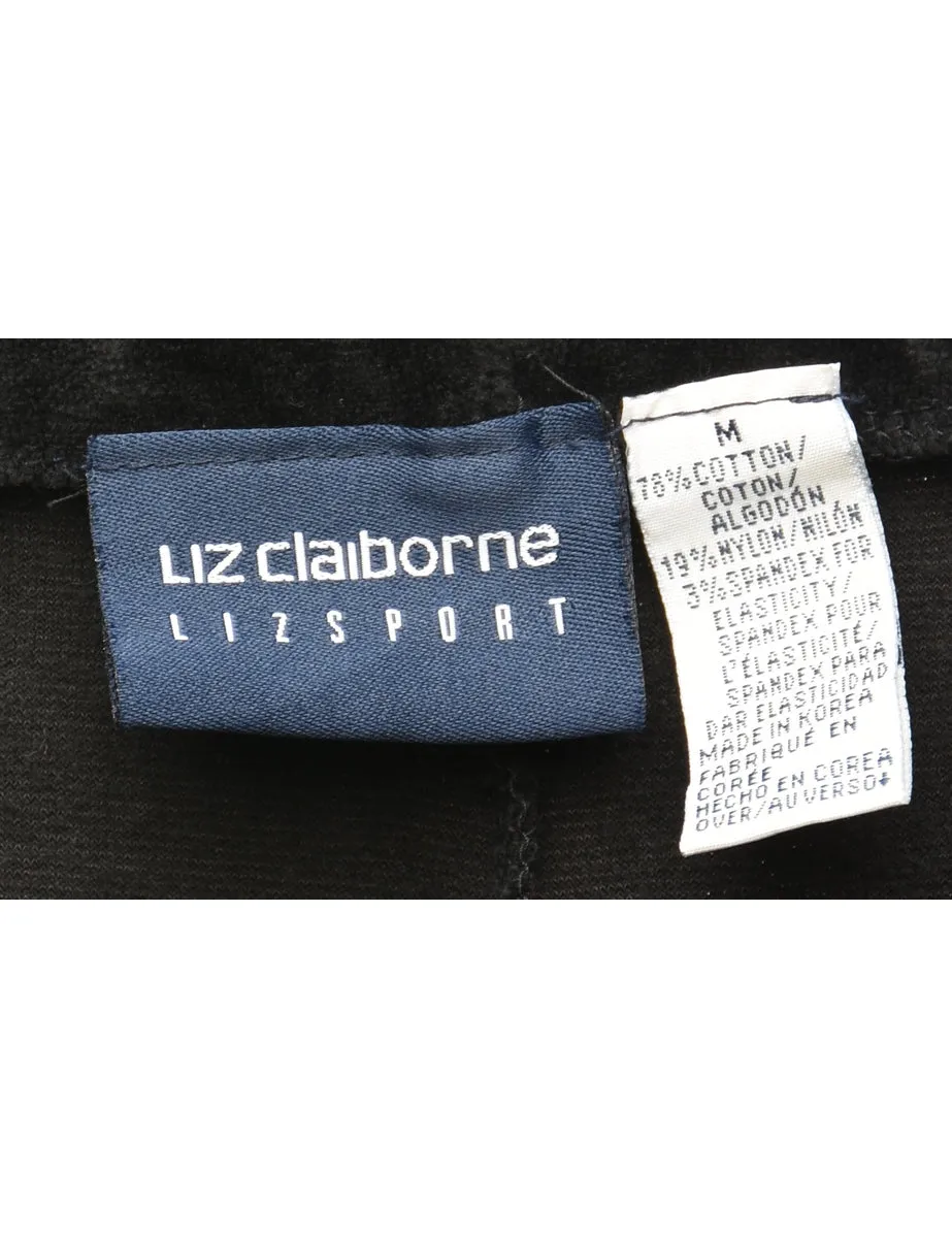 Liz Claiborne Black Velour Leggings - W27 L29