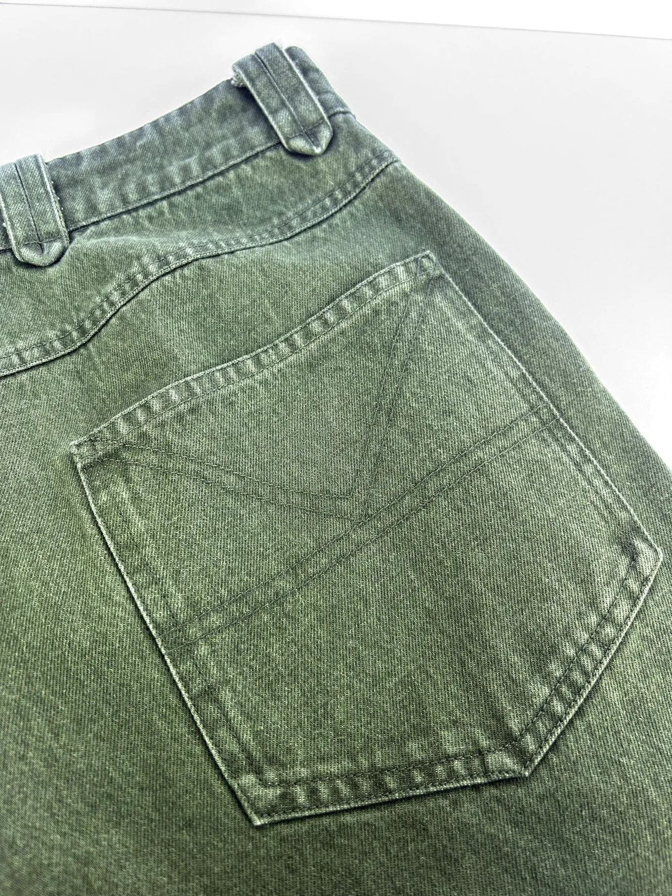 Makulu Men's Organic Cotton Twill Denim Trousers | Green Wash