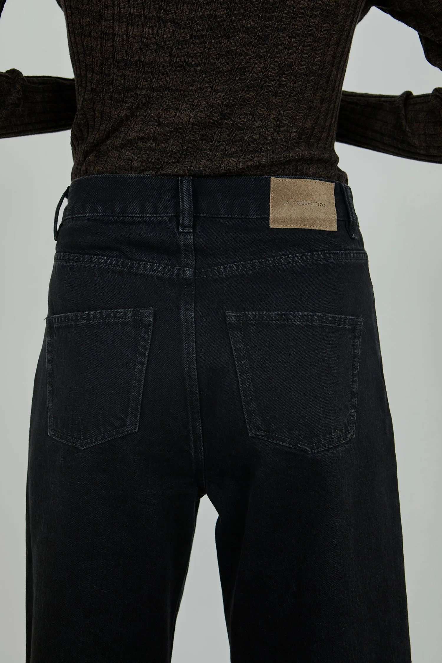 Maria denim | Dark grey - Cotton denim