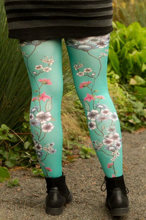 Mariette Bleue Printed Tights