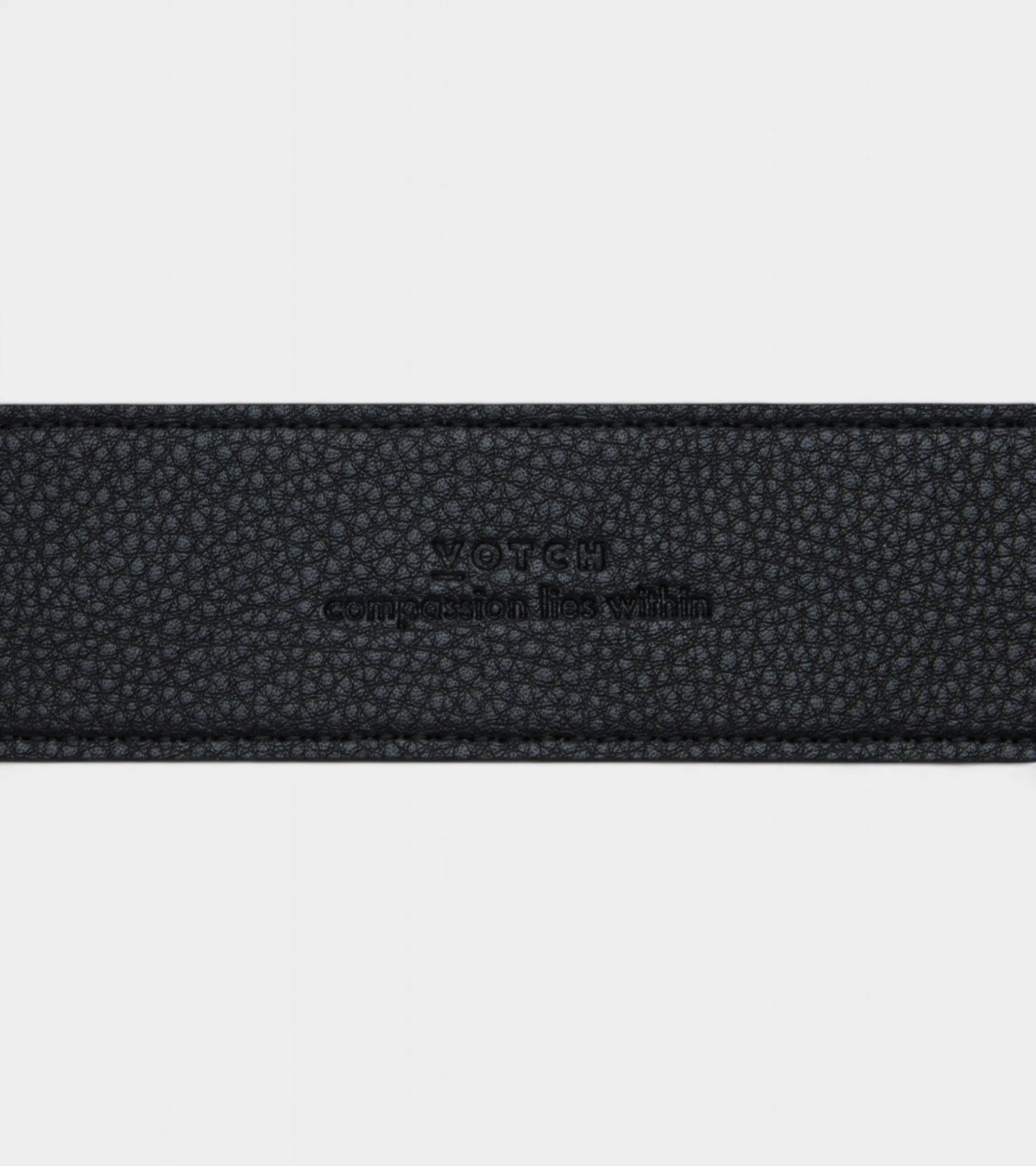 Marley Vegan Bio-Based Bamboo Classic belt in black