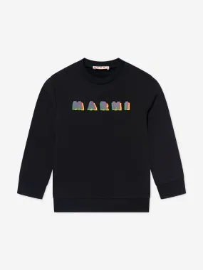 MARNI Kids Logo Sweatshirt in Black