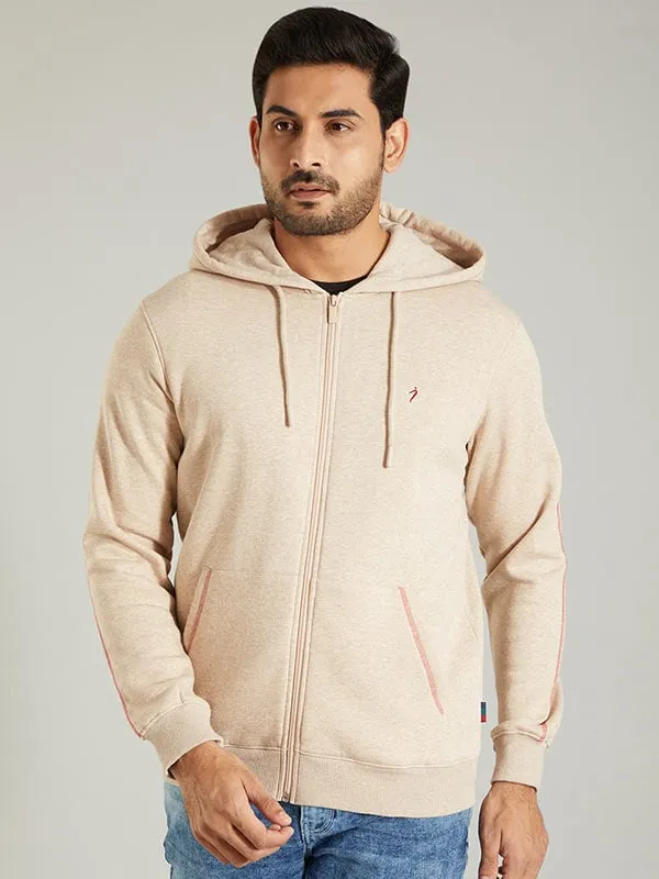 Men Solid Full Sleeve Sweatshirt with Hoodie