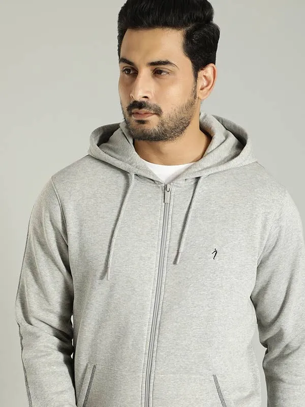 Men Solid Full Sleeve Sweatshirt with Hoodie