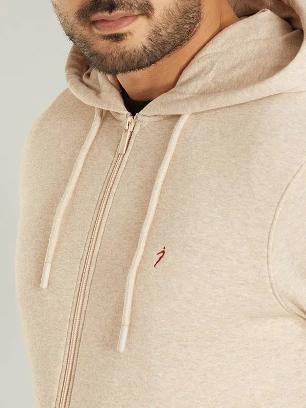 Men Solid Full Sleeve Sweatshirt with Hoodie