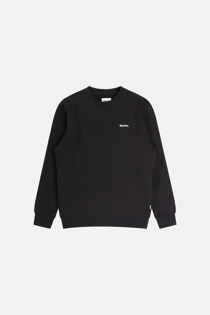 Men's Brand Fleece Crew - Black