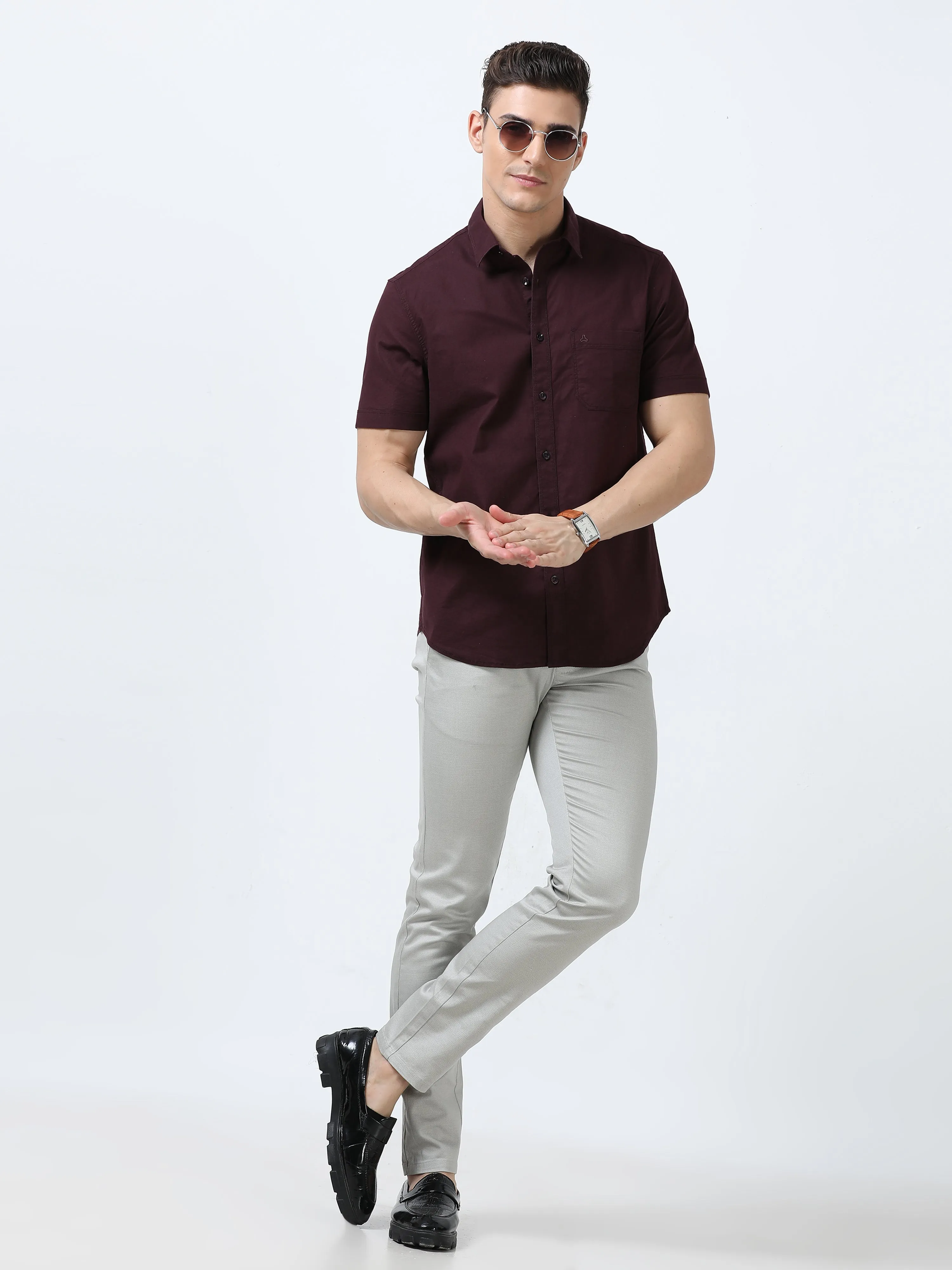 MEN'S HONEY-SOLID SLIM FIT SHIRT