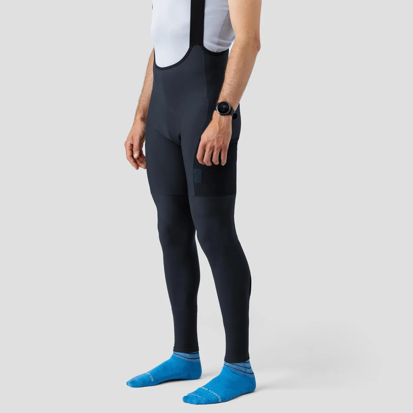 Men's Thermal Cargo Bib Tight - Midnight Blue