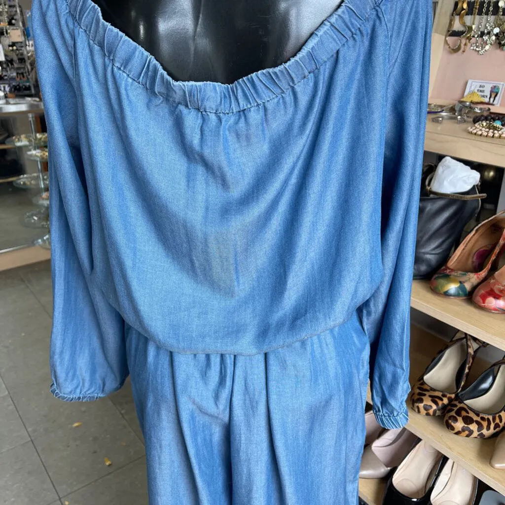 Michael Kors chambray jumpsuit XL NWT