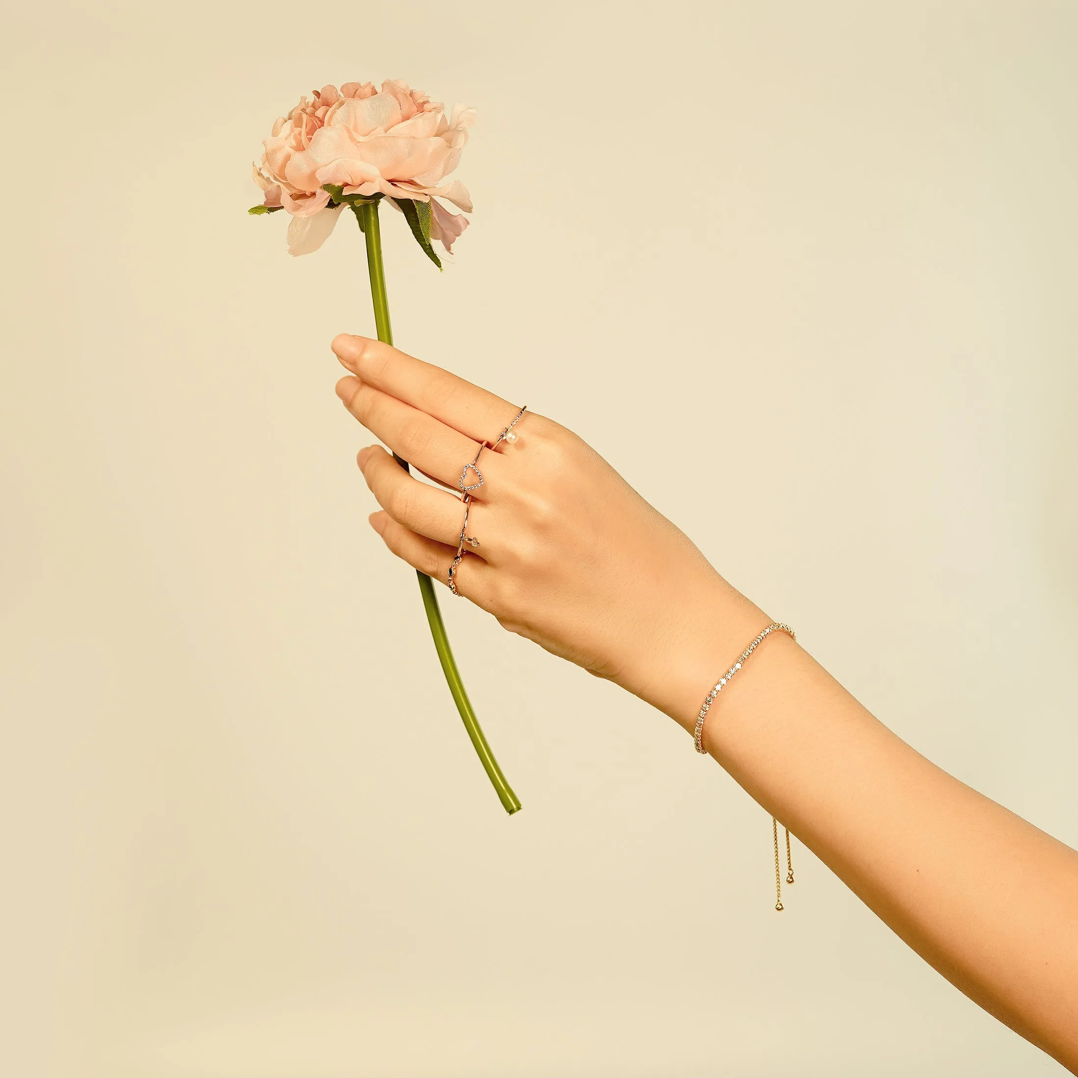 Mini Butterfly Charm Ring