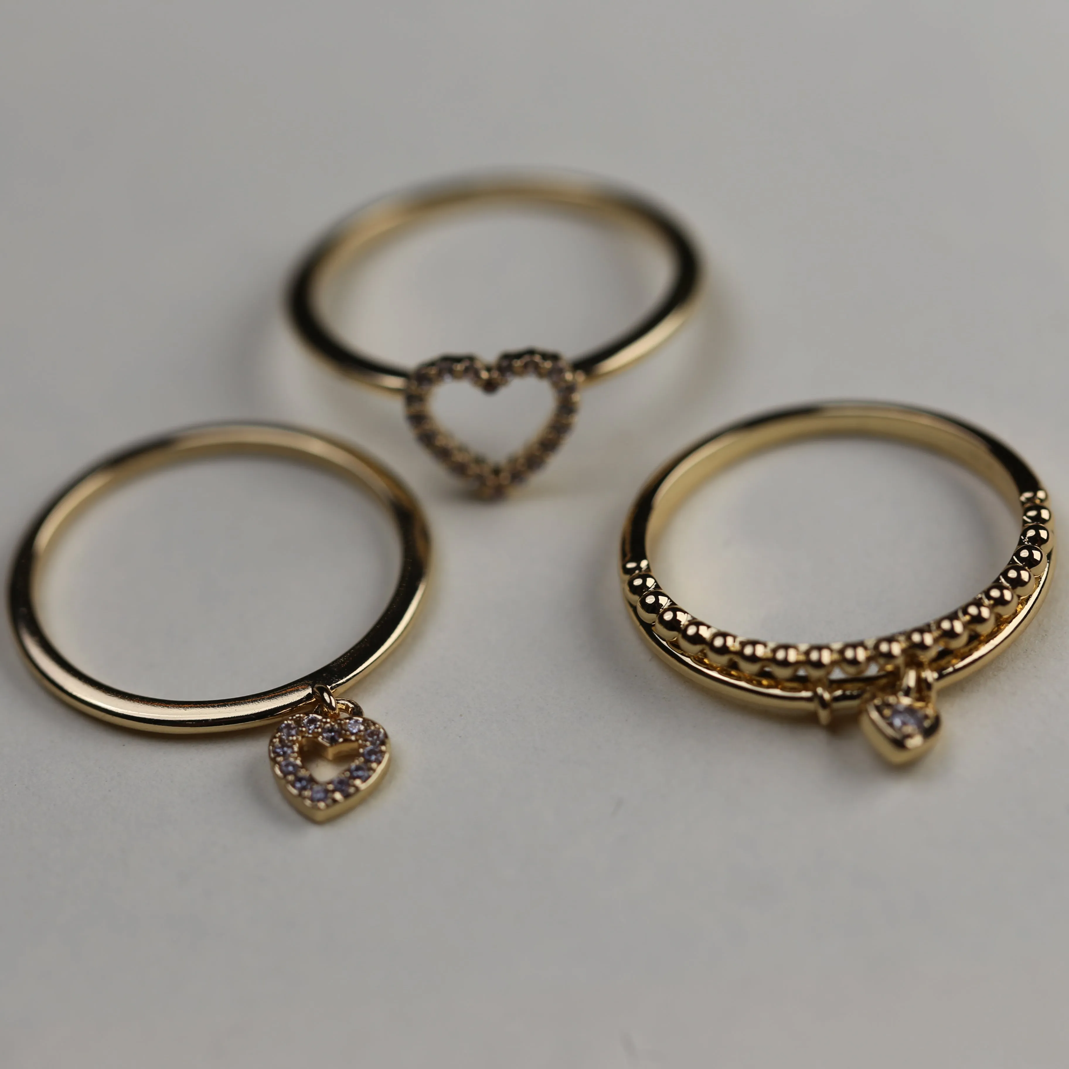 Mini Heart Charm Ring