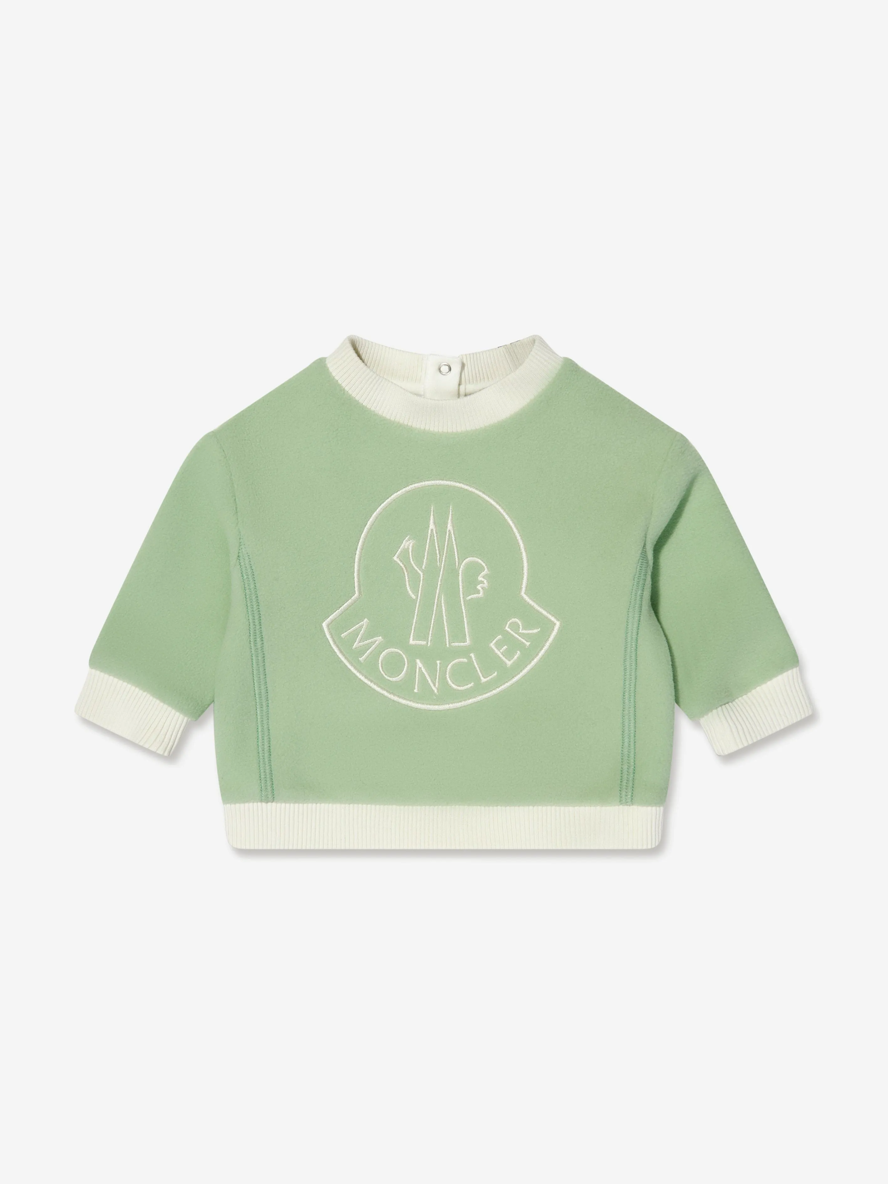 Moncler Enfant Baby Girls Logo Sweatshirt in Green