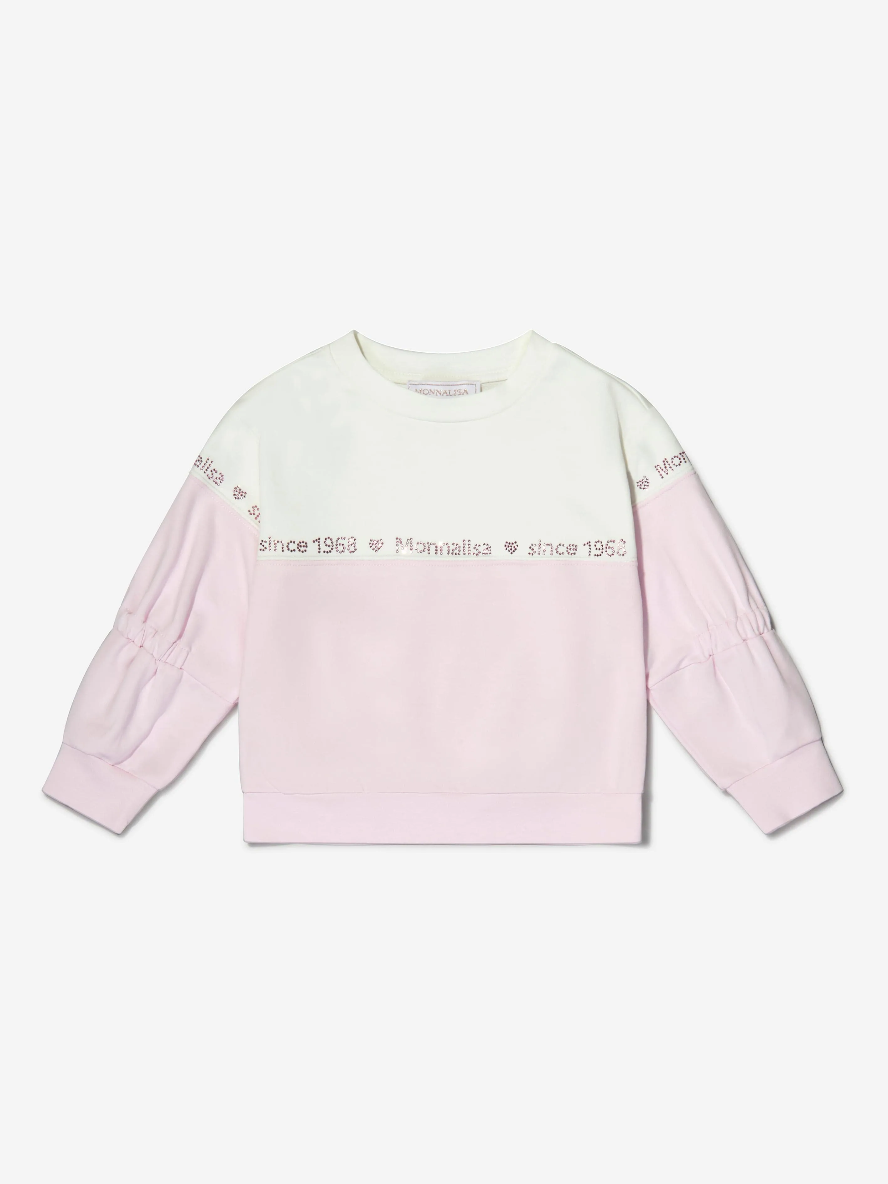 Monnalisa Girls Cotton Branded Sweatshirt