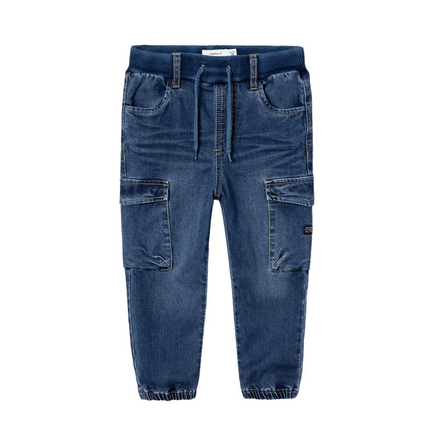 name it pantalone jeans con tasconi da bambino 13224943 blu scuro