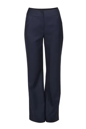 Navy blue wool pants