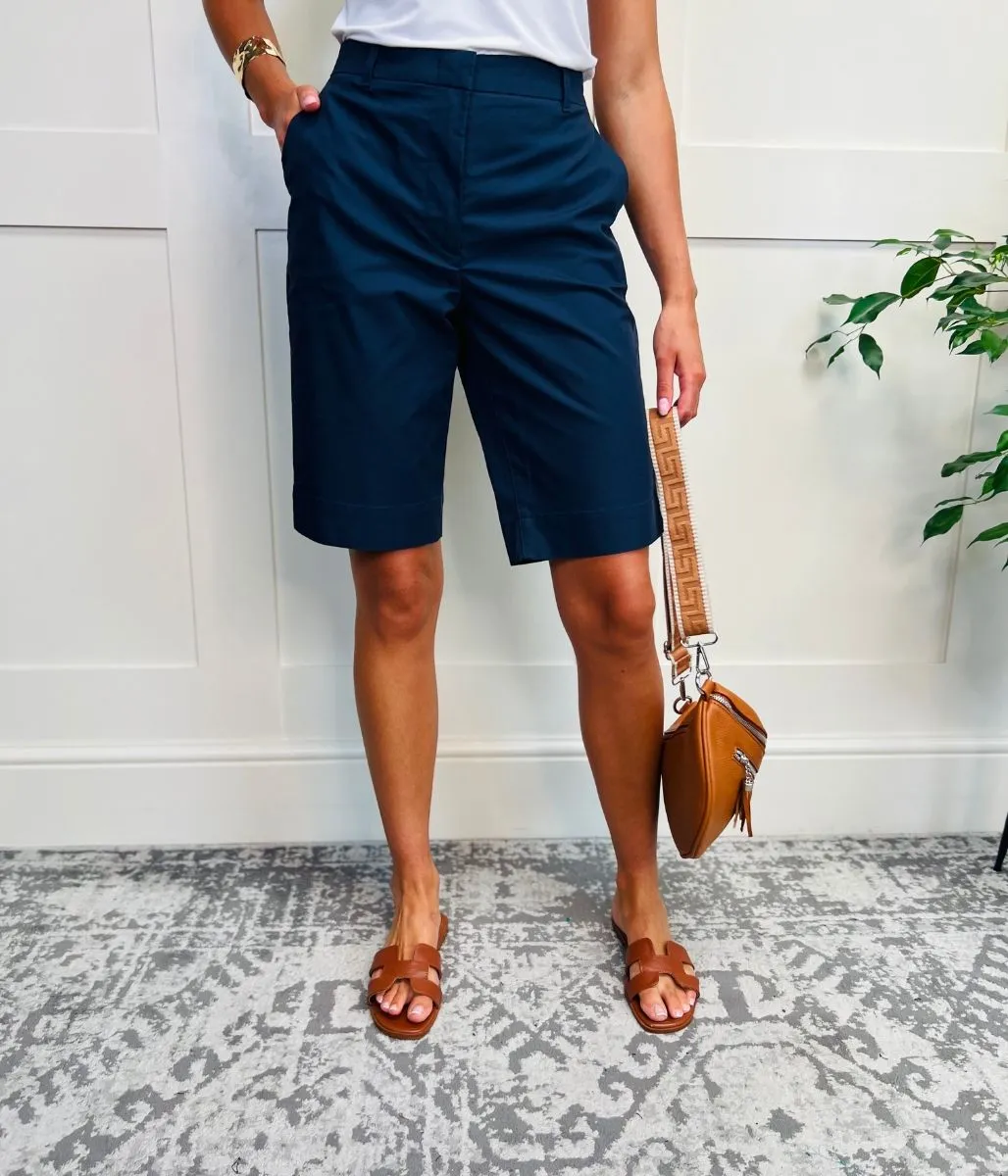 Navy Smart Tailored Shorts