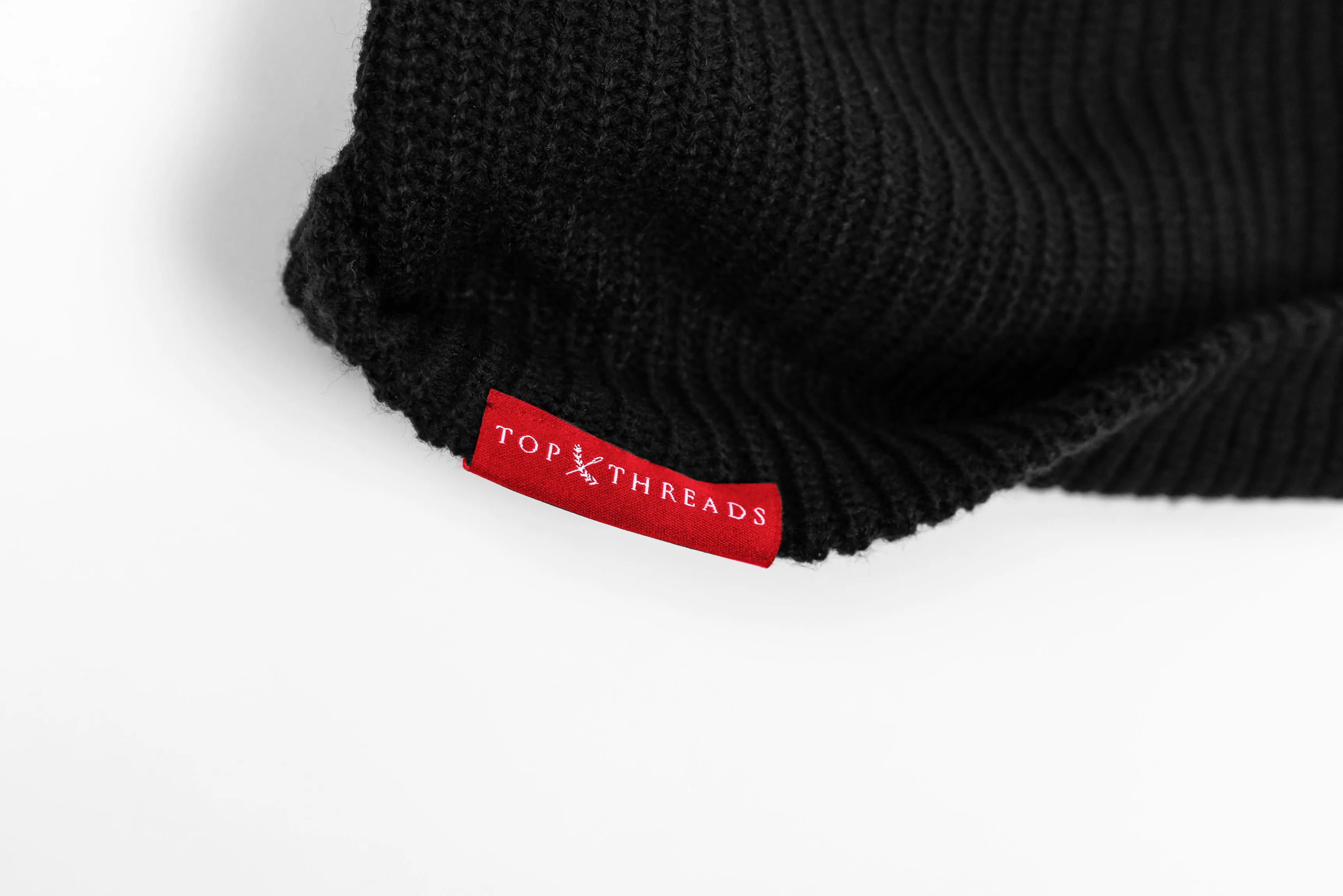 NEVER LOSE Knit Beanie- Black